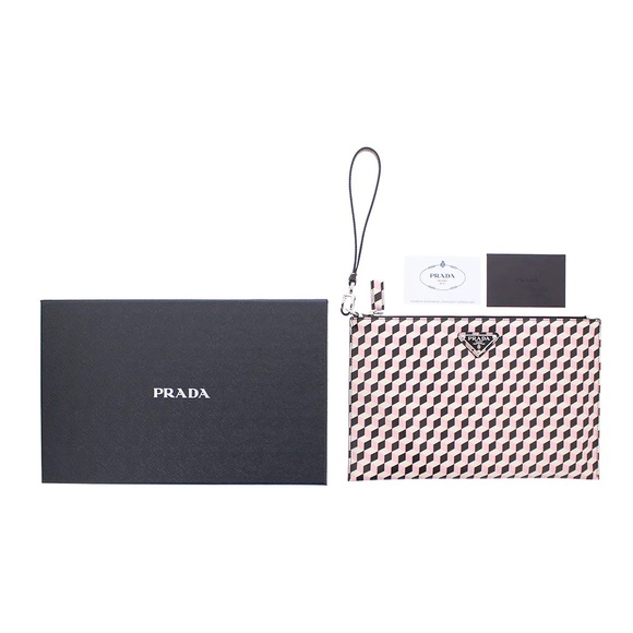 Prada Wristlet Cont. Piatto Maniglia - Picture 1 of 3